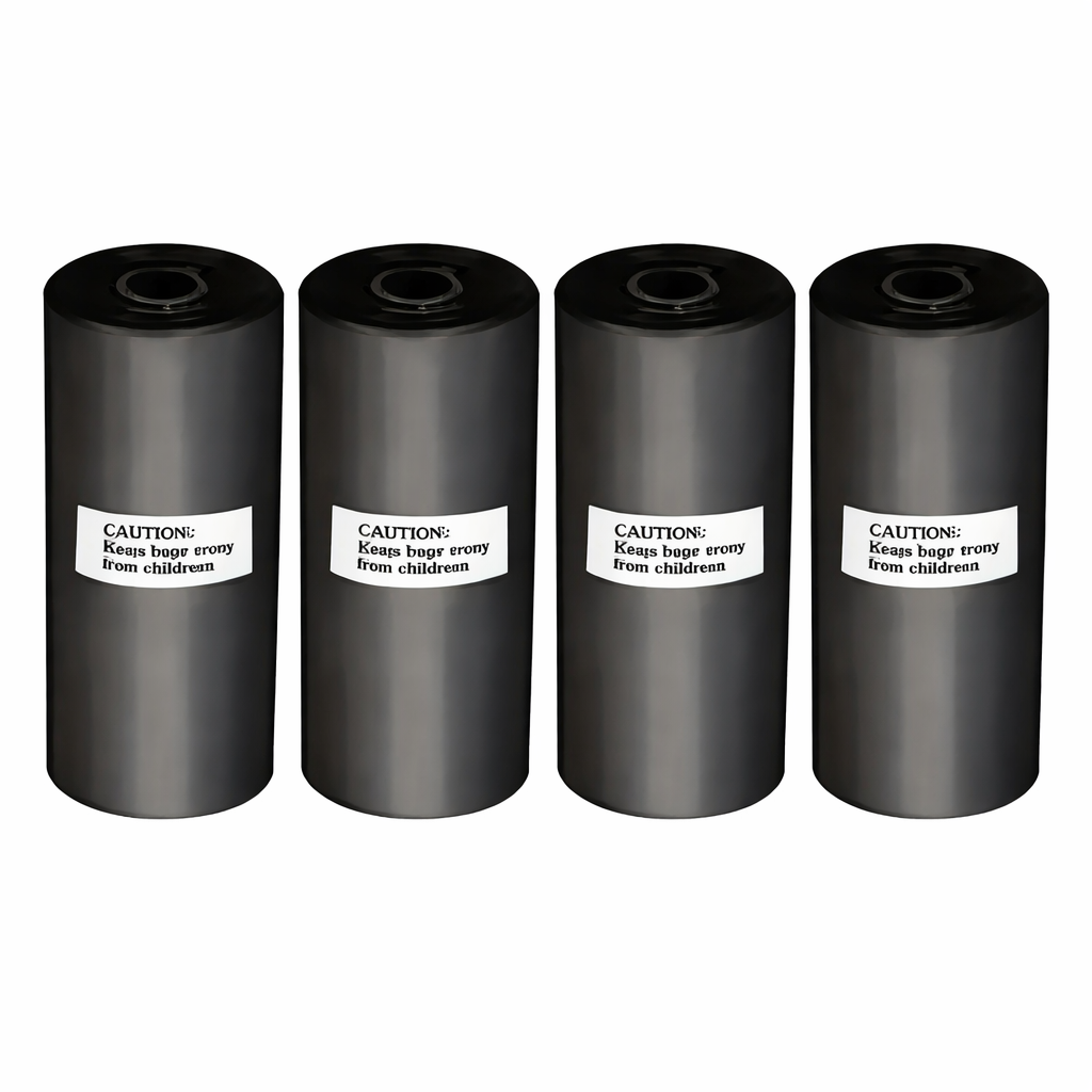 Skraldeposer i sort (Sæt af 4 ruller)