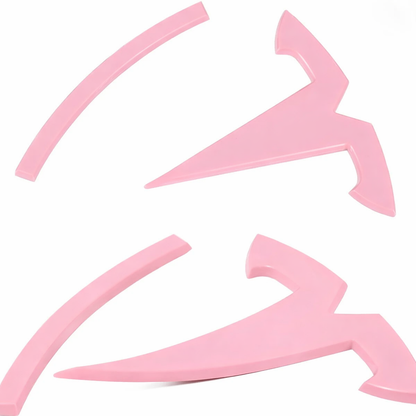 Emblem lyserød embossed TESLA Model 3/Y