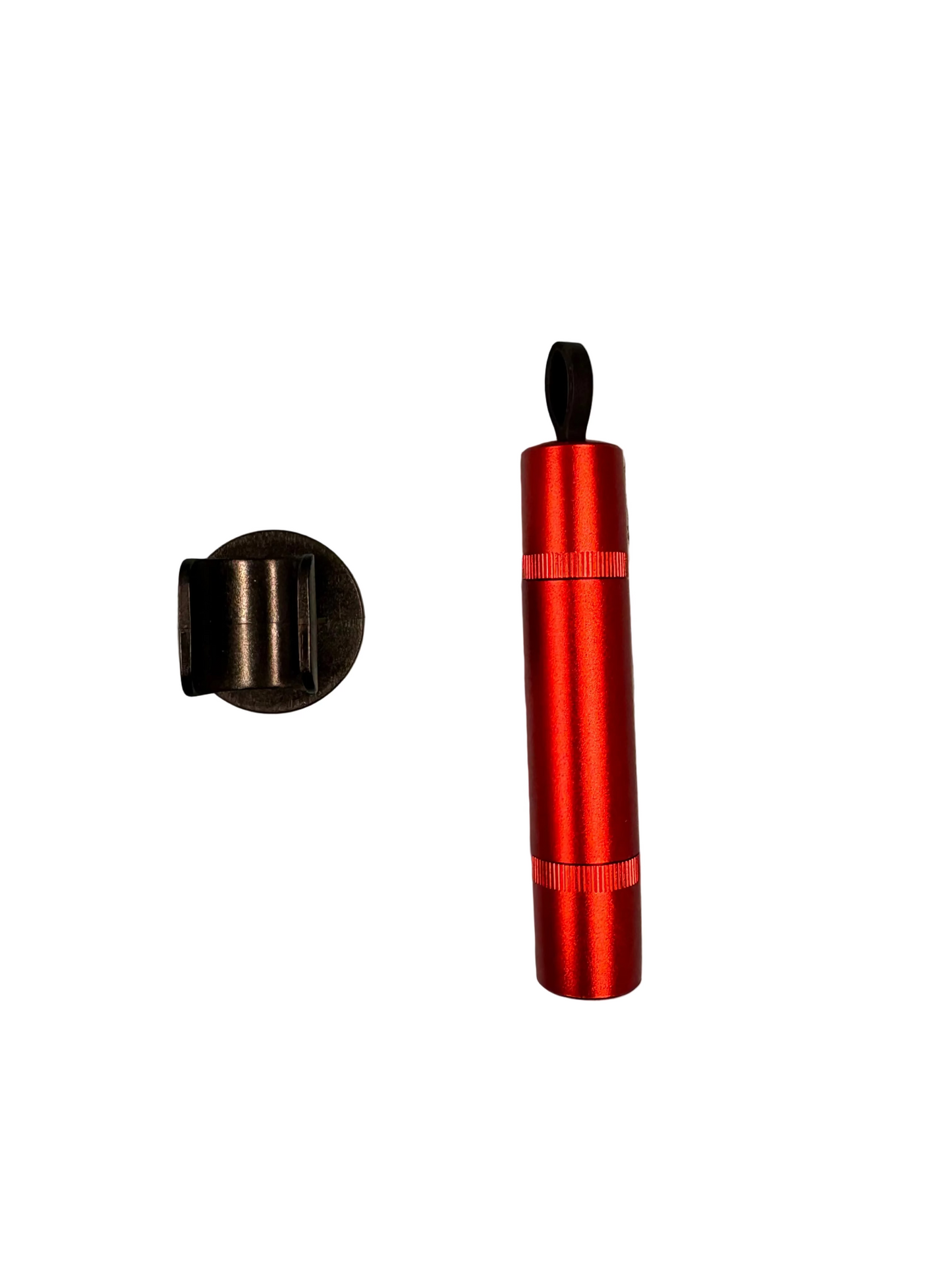 Nødhammer og sele kniv i rød