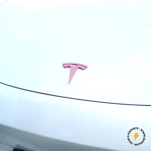 Logo pink TESLA Model /3/Y