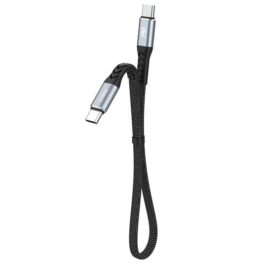 USB-C to USB-C Kabel 100W 0.23m sort