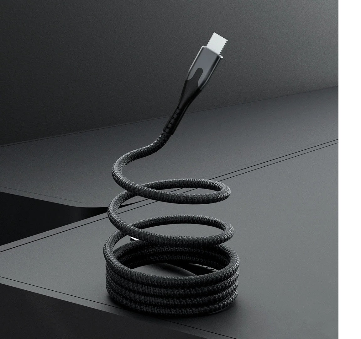 Magnetisk Kabel Magstack Pro USB-C Til USB-C Sort 1m