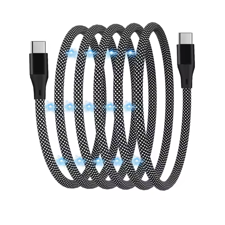 Magnetisk Kabel Magstack Pro USB-C Til USB-C Sort 1m