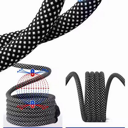 Magnetisk Kabel Magstack Pro USB-C Til USB-C Sort 1m