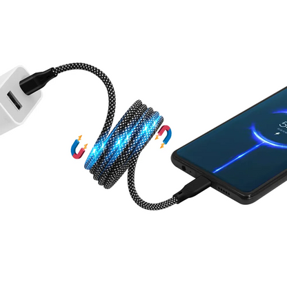 Magnetisk Kabel Magstack Pro USB-C Til Lightning Sort 1m